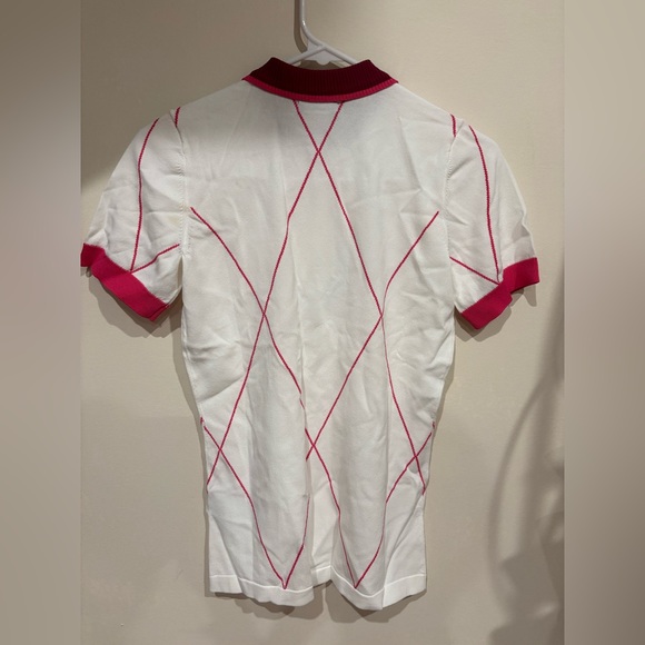 NWT J.Lindeberg Women’s Elma Golf Knit Polo GWKW05639 0000 White Size XS - Picture 6 of 6
